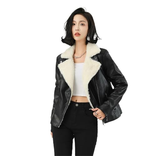 Veste en simili cuir femme amples et courtes, le look urbain idéal cet hiver