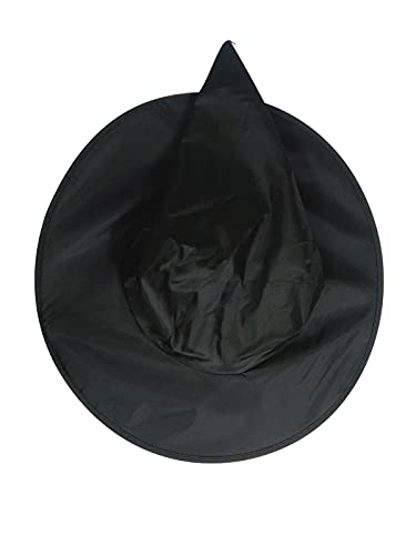 BookMyCostume Adults Witch Hat Fancy Dress Costume Accessory for Halloween Adults Black