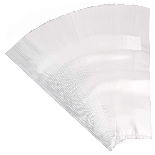 Huhebne 100 Pièces Séries Champignon de Sac Champignon Spawn Épais 6 6 Pouces X 20 Pouces 0,2 Micromètre Filtre Respirants Cover