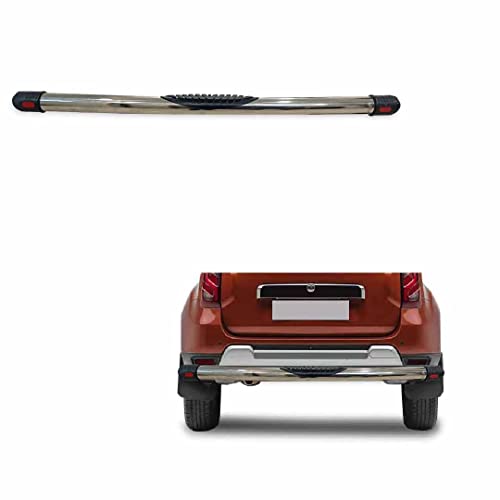 Image of Stainless Steel High Gloss Safety Rear Bumper Protector for New Duster