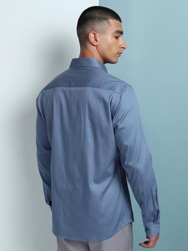 Image of Highlander Men's Slim Fit Formal Shirt | Solid Formal Shirt for Men | Comfortable Fabric | Stylish Design for Everyday Use & Office Wear