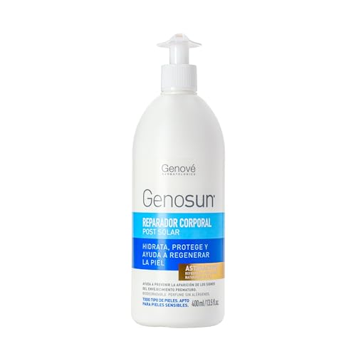 Genosun Reparador Post-Solar | Aftersun Para Todo Tipo de Pieles | Loción Hidratante y Reparadora | Cuida de tu Piel Después del Sol | 400 ml