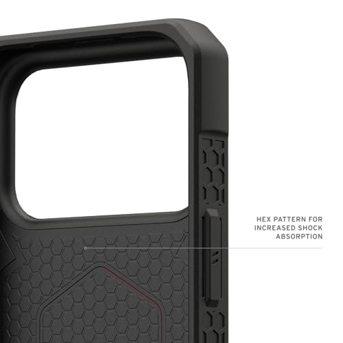 Image of Urban Armor Gear UAG Monarch Pro Magnetic Compatible, Rugged Heavy Duty Shockproof Anti-Slip Military Grade Protective Case /Cover Designed for iPhone 17 Pro (2025) - Crimson