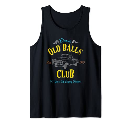 Hombre 50th Birthday 1970 Old Balls Club 50 años de goma Camiseta sin Mangas