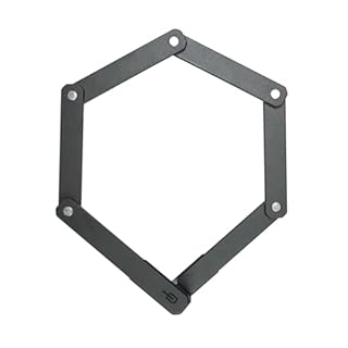 Hiplok Switch Folding Bike Lock - Black. Lightweight Bicycle Lock. 85cm Locking Length, 5mm Thick Bar. Folds to 19cm x 4.2cm (L x W). 3 x Keys Inc