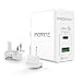 Produktbild ARCANITE Premium USB-Ladegerät, USB C PD 3.0 / QC4 + PPS (30W) und USB A QC 3.0 (18W), für US / UK / EU