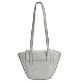  Voi Damen Überschlagtasche Francesca 21538 Handtasche aus hochwertigen Leder Cloud