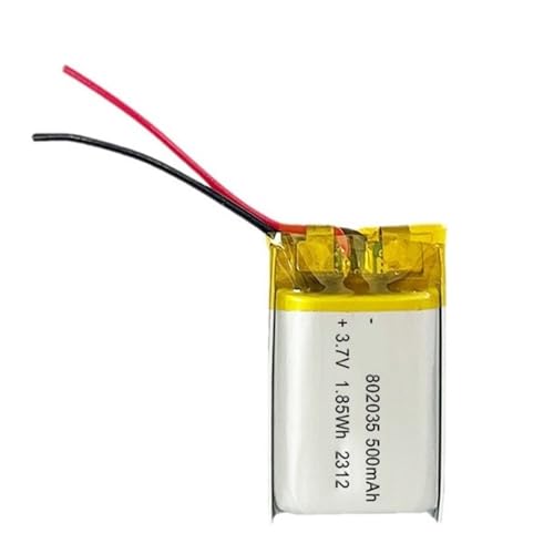 Batería 802035 de 500 mAh para dar vida a tus auriculares inalámbricos y reproductores 3,7 V