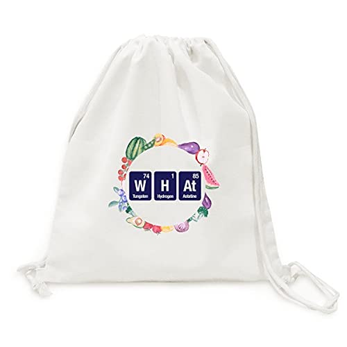 Sac en tissu pliable original motif science pour fruits et légumes