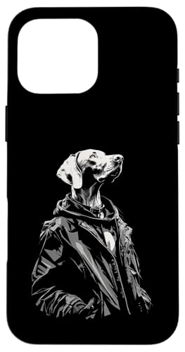 Weimaraner �� ���� �N�[�� �y�b�g �j�� �X�}�z�P�[�X iPhone 16 Pro Max �p