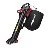 Shop-Vac 3 in 1 Electric Leaf Blower, Vacuum & Mulcher for Lawn Care, 180 mph Airflow, 530 cfm Delivery Power, 35L Collection Bag