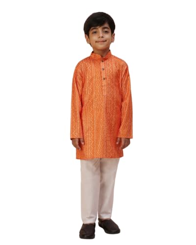 Image of Pro-Ethic Style Developer Kids Boys Kurta Pyjama Set, Festive, Ethnic Wear Set, Cotton, Striped Print (S-295)