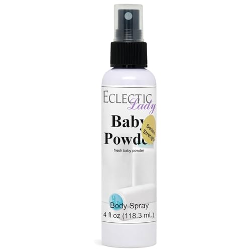 Eclectic Lady Baby Powder Body Spray, 4 ounces, Body Mist