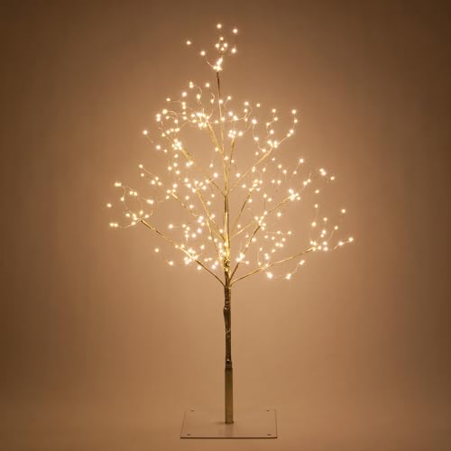 3 Ft Gold Fairy Light Tree Room D&eacute;cor Home D&eacute;cor Artificial Tree, 270 Warm White LED Lights