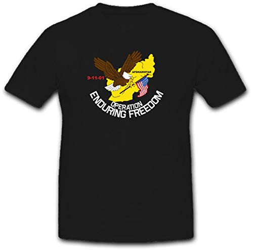 T-shirt Operation Enduring Freedom motif historique noir intense taille 5XL