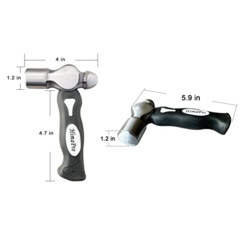Himapro One Pound Ball Pein Steel Head Metal Stamping Hammer For Jewelry Making, Leather Crafting, Carpentry #TOP2