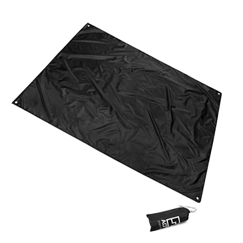 FOYTOKI 1pc Waterproof Picnic Mat Camping Tent Carpet Mat Oxford Fabric Ground Mat Portable Outdoor Camping Pad Black-210 * 150cm