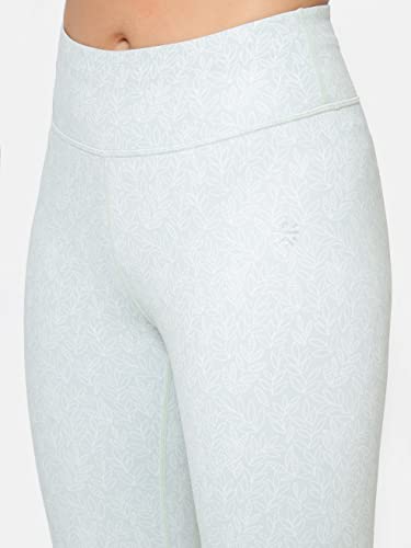Image of CULT High Waist Running Tights with Side Pocket | Geometric Print | Breathable | Moisture-Wicking | Curved Hem