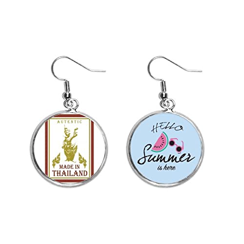 Pendientes de sandía de Tailandia: Un regalo original de joyería estival