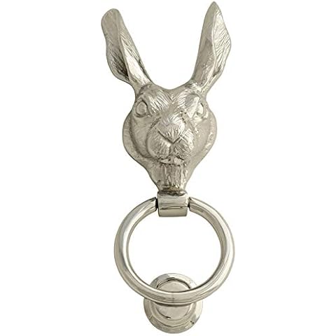 Castelion® Nickel Country Hare Door Knocker Cover