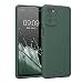 Produktbild kwmobile Handyhülle kompatibel mit Motorola Moto G42 Hülle - gummierte Handy Case aus Silikon in Tannengrün