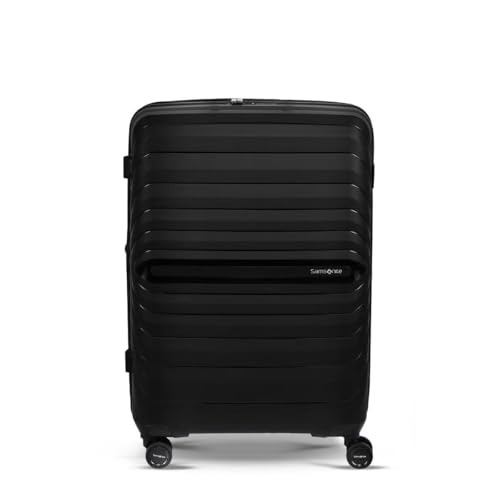 Image of Samsonite Octolite Neo Expandable 75 Cms Large Check-in Polypropylene Hard Sided 8 Wheel Spinner Luggage /Suitcase /Trolley Bag (Black)-10 Year Global Warranty