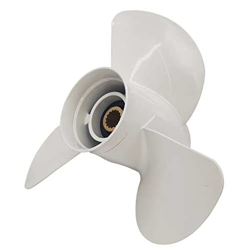 WHNIG 13 1/4x17-K 6E5-45945-01-EL Boat Motor Aluminum Outboard Propeller - for Yamaha Outboard Engines 60HP 70HP 75HP 80HP 85HP 90HP 115HP 130HP - 15 Tooth-RH