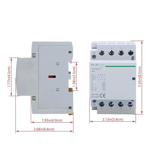 Contrôleur type rail HCH8s-63 4P pour installation électrique durable AC230V - 2