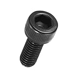 Kozelo 50pcs Socket Head Cap Screws - [M6-1 x 16mm] Alloy Steel Black Oxide Grade 12.9 Internal Hex Screw for 3D Printer Furniture Industrial Use, Black
