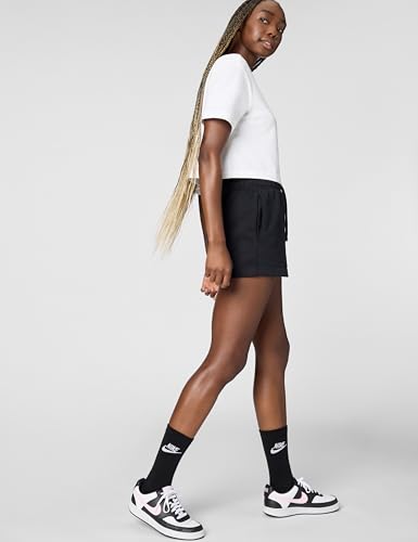 Nike W NSW tee Essntl CRP ICN Ftra Camiseta, Mujer, Blanco (White/Black), M