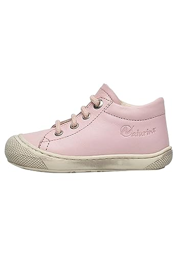 Chaussures premiers pas Naturino avec semelle souple en cuir rose 21