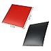 JorJorLer 2 Pcs Table Tennis Rubber Glue,Ping Pong Glue Whole Sheet Thickness About 4mm,Table Tennis Rubber Hard Sponge 2.2mm,One Red and One Black