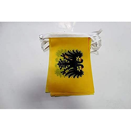 Image of AZ FLAG Holy Roman Empire 962-1806 6 meters BUNTING Flag 20 flags 9'' x 6'' - Kingdom of Germany STRING flags 15 x 21 cm