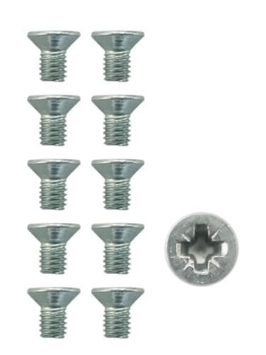 TOP-VIGOR 10Pcs Door Latch Keep, M3.5 M4.0 Grub Screws Bolt for Door Handle, Faucet, Light Fixture Home Repairs, Fixtures