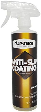 Nanotech Surface Solutions Anti-Slip Coating - Increases Friction Coefficient- Reduces Slip & Fall Accidents Due to Wet Floors - for Polished Granite, Porcelain & Ceramic Tile (16 Oz.)