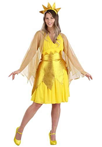 Fun Costumes Women's Sun Goddess Costume, Yellow (Large)