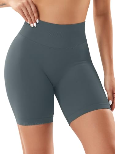 Image of VOYJOY Women Workout Impact Shorts 2.5 inch / 3.6 inch / 4.5 inch / 6 inch Scrunch Butt Booty | Tummy Control, High Waisted, Bike Short, Gentle Compression, for Women