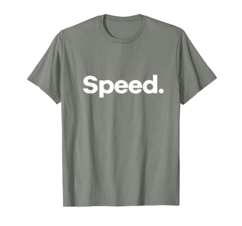 that Says Speed T-Shirt, Men, Olive Heather, Small