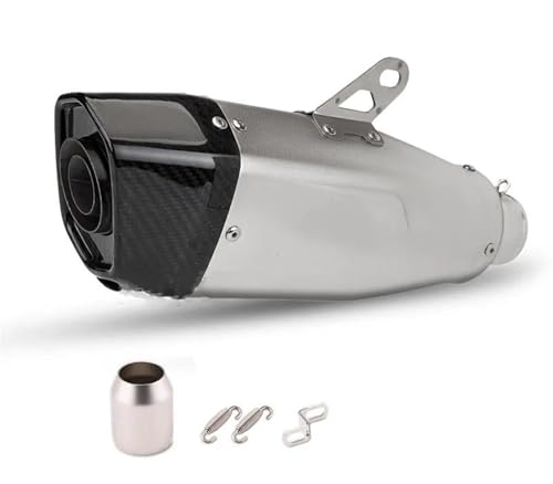 Silencieux d'échappement de moto 51 mm avec adaptateur pour Kawasaki Z800 Z400