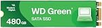 Western Digital 480Go WD Green Disque SSD Interne SATA - SATA III 6 Gb/s, M.2 2280, Jusqu'à 545 Mo/s - WDS480G3G0B