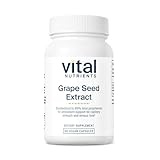 Vital Nutrients Grape Seed Extract 100mg | Potent Antioxidant and Support for Circulation, Capillary, and Vein Health | Gluten, Dairy, Soy Free | Non-GMO | 90 Capsules