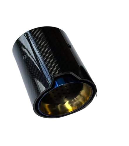 Renueva tu tubo de escape oxidado con la boquilla de carbono brillante de 57mm a 80mm