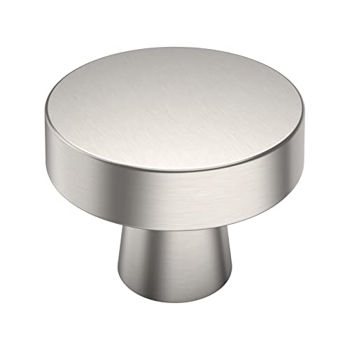 Boutons d'armoire de cuisine de 3,8 cm en nickel brossé pour tiroir de commode et placard - 2