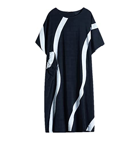 Robe d'été à rayures ample pour femme : fini l'inconfort des vêtements serrés