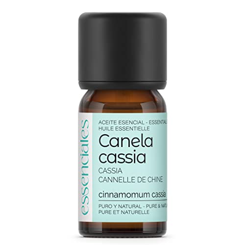 Essenciales - Aceite Esencial de Canela Cassia, 100% Puro, 10 ml | Aceite Esencial Cinnamomum Cassia