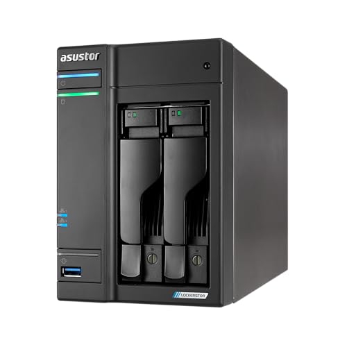 ASUSTOR Lockerstor 2 Gen2+ �f���A��5Gb�C�[�T�l�b�g�AM.2 SSD�X���b�g4��� �N���G�C�^�[��r�W�l�X�ɍœK��NAS�E2�x�C���ځuAS6702T v2�v