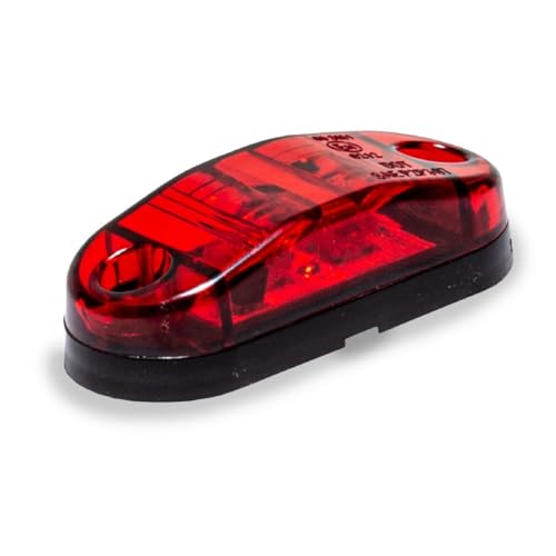 Sinalizador Lanterna Delimitadora Lateral 2 leds 12V 24V Vermelha Alto Brilho Universal