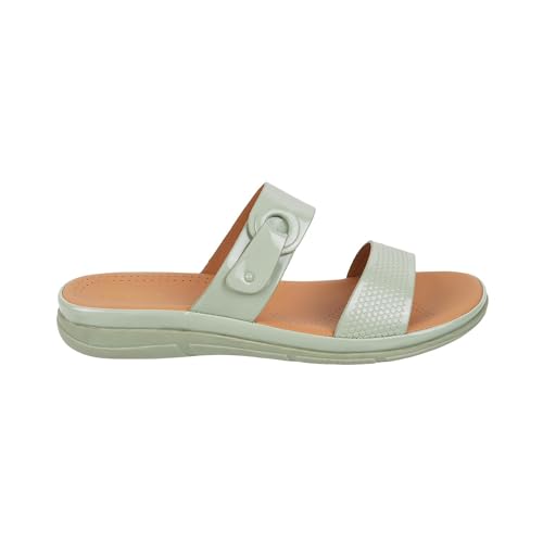 Image of Metro Women Synthetic Leather Comfort & Fashion Slip-on Chappal