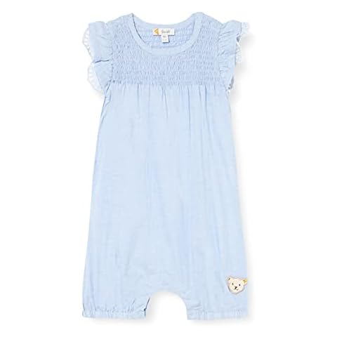 Steiff Baby-Mädchen Spieler Spielanzug, Brunnera Blue, 62 Cover