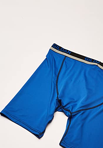 Gildan Men's Long Leg Stretch Polyester Athletic Boxer Briefs, 2-Pack4